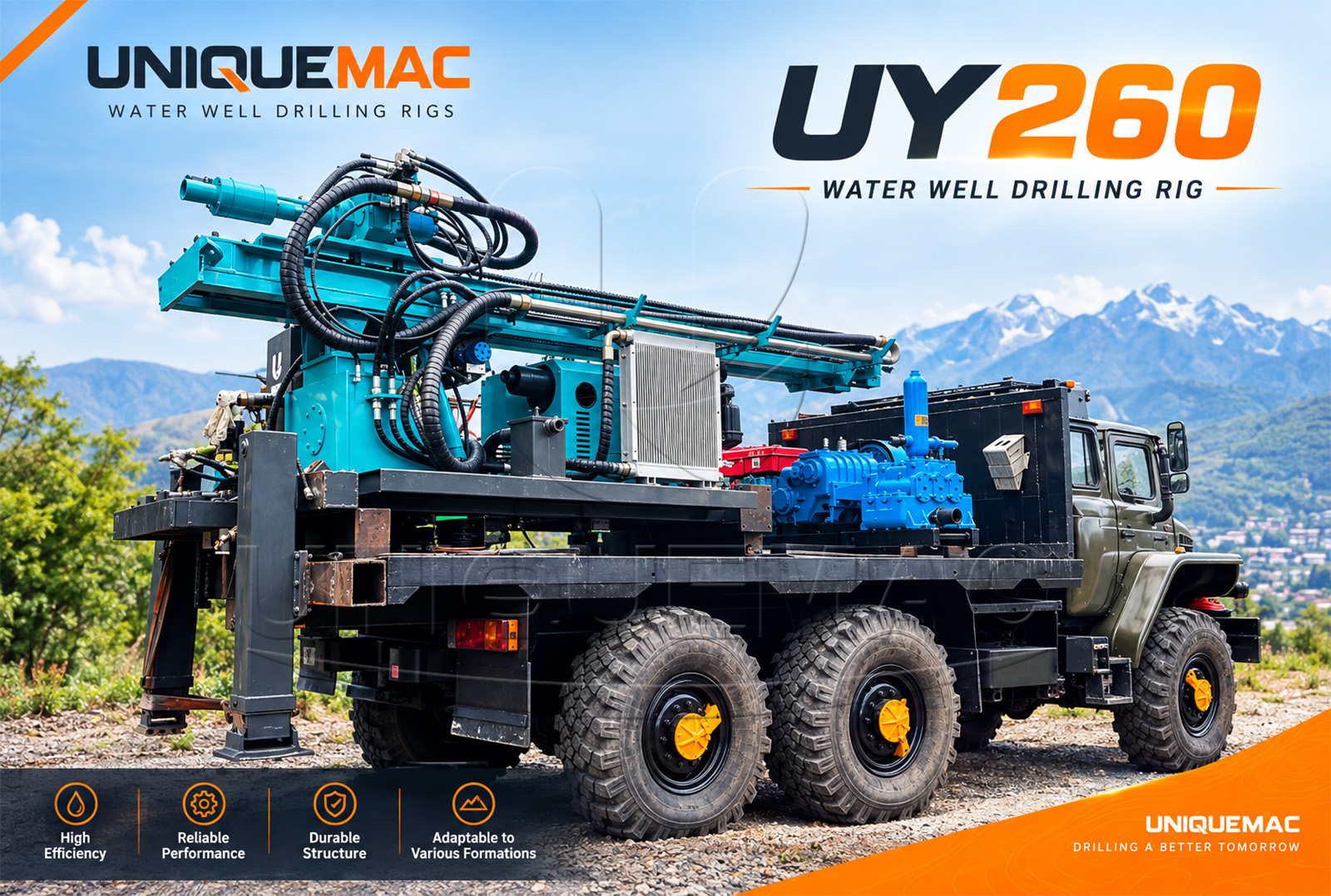 UY260 water well drilling rig-260923