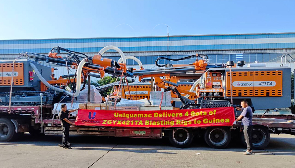 4SETS ZGYX421TA Integrated DTH Drilling Rigs Shipped to Guinea ...